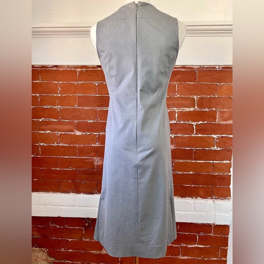 Ministry of Supply Kinetic Sleeveless Shift Dress Gray Knee Length - Picture 7 of 12